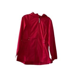 Jones New York Parka In A Pocket Red Women's Small **NWT
